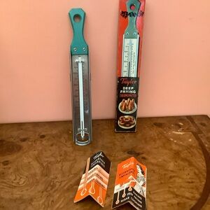 Taylor  Vintage 12" Deep Frying Candy Thermometer Stainless Steel Made In USA